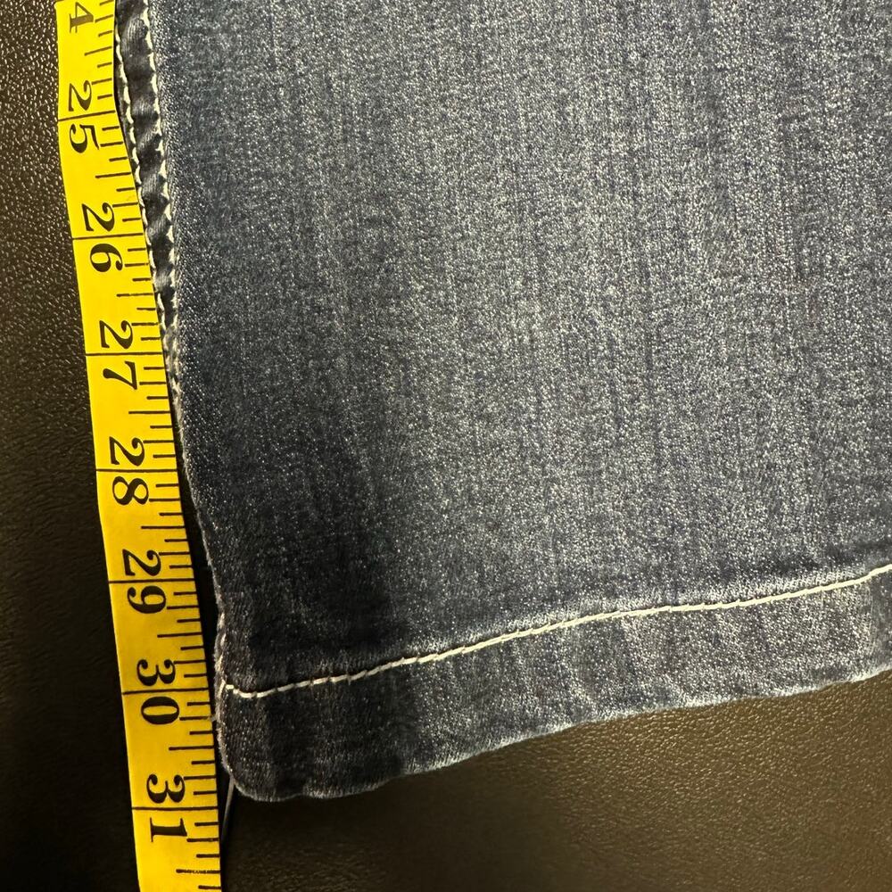 Miss Me Thick Stitch Fleur De Lis Boot Cut Jeans Western Y2K Size 29 - Picture 11 of 12